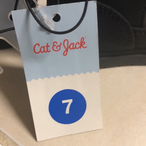 NWT Cat & Jack charcoal gray unisex boots- size 7 - Picture 6 of 7